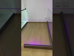 6063-T5 এলইডি লাইট সহ গ্লাস রিলিংয়ের জন্য অ্যালুমিনিয়াম ইউ চ্যানেল